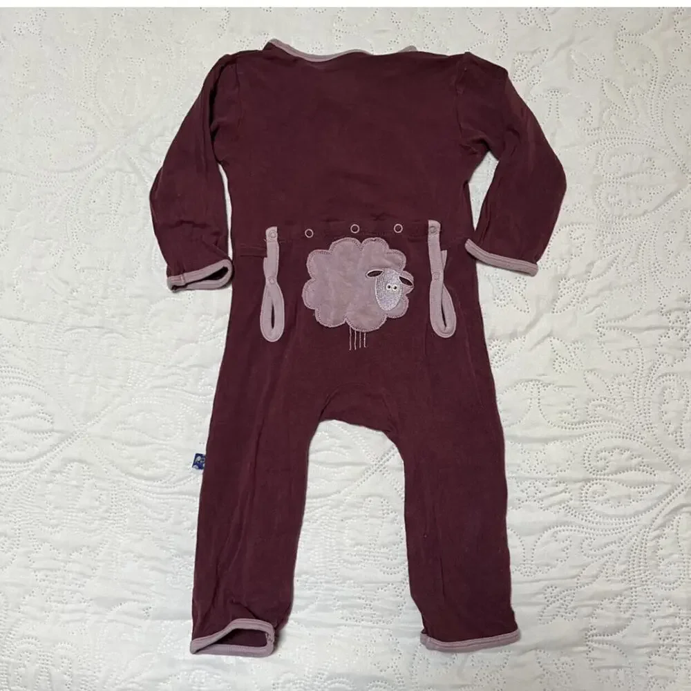 Kickee Pants Grapevine Sheep Coverall 6-9m